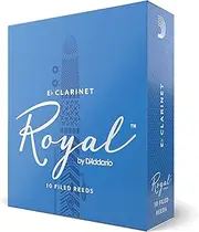 Royal by D'Addario Eb Clarinet Reeds, Strength 1.5, 10-pack