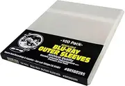 (100) Blu-Ray Resealable Outer Sleeves - Holds One 12MM Blu-Ray/HD DVD / PS3 Case