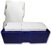 Perth Mint Kangaroo 250-Coin 1 oz Silver Mini Monster Box with 10 Mint Tubes (Empty of Coins) - Authentic Storage Solution for Your Collection, Blue and white