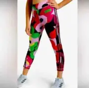 Marimekko Adidas Leggings Girls Medium 11-12 Y Floral Believe This Red Pink New