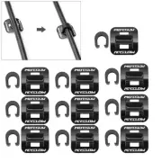 10Set Bike Cable Base Guide Brake Cable Line Fixed Base with C‑Clips Buckle