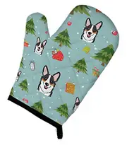 Caroline's Treasures Christmas Corgi Oven Mitt, Multicolor