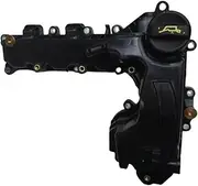 9802912580 Plastic/Aluminum Engine Cylinder Head Valve Cover Compatible with Peugeot 208 308 408 2008 3008 4008 Citoren C3 C4 1.2T(Plastic)