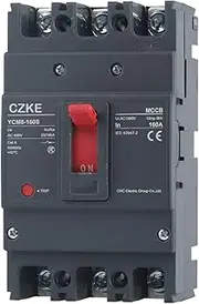 MGTCAR YCM8-160S 3P AC400V 25/18kA MCCB Fixed Moulded Case Circuit Breaker Power Distribution Protection(10A)