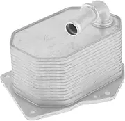 X AUTOHAUX Engine Oil Cooler No.BB3Q6B624EA - Transmission Oil Cooler - for Ford for Ranger 2005-2024 Aluminum Alloy Silver Tone - 1 Pc