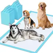 Puppy Pee Pads Extra Large 80x120 cm, 40 Pack Disposable Pet Piddle Pad and Potty Pads for Dogs, XXXL-Large Training Puppy Pee Pads Super Absorbent & Leak-Proof,6-Layer Design（80x120 cm）
