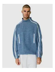 [Justin Cassin] Daylan High Sweatshirt in Blue