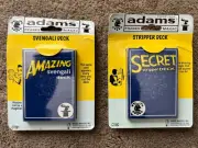 Vintage Adams Novelty Stripper AND Svengali Decks Of Cards NEW / SEALED