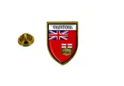 pins pin's flag national badge backpack hat shield world canada manitoba