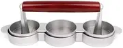 Mini Hamburger Presses 3 Slot Small Patties Press Triple Beef Maker Mold Machine Meat Kitchen