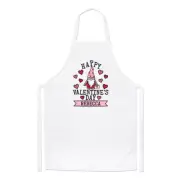 Personalised Happy Valentines Day Gonk Gnome Chefs Apron Love Wife Cooking