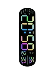 Large 35CM Digital Wall Clock with Remote Control and Brightness Settings