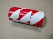 3-Rolls, GHS Safety WT2210 3" x 108' Red/White Warning Tape, Ships Next Day