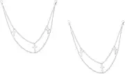 [Holibanna] Tassel Chain Body Chains Biker Body Chain Pocket Chain Wallet Chain Belly Chain Fashion Trousers Chain Jewelry Friend Cosplay Chain Necklace Silver