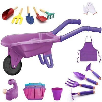 15 PCS Kids Gardening Tool Set for Girls Boys, Toddler Gardening Tools Set wi...