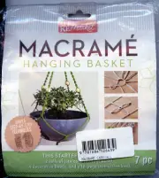 Make Market - Macrame Plant Hanging Basket /CarryAlll Starter Kit - NEW