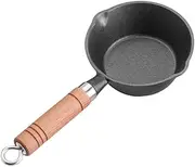 BEBEMOKO Practical Small Titanium Frypan Pan Lid in-one Kitchen Tool for Outdoor Activities