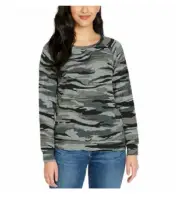 NEW Buffalo Women's Printed Ultrasoft Rayon Blend Cozy Top Size XS