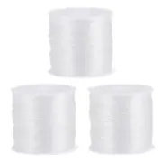 Elastic Cord DIY Making Stretchy String Craft Wire, White, 3 Rolls