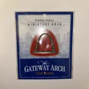 Genuine Pewter Miniature Gateway Arch Saint Louis Jefferson Expansion Memorial