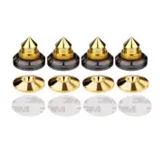 4pcs M6 Speaker Spike Isolation Stand Cone Base Pads Stick-on Audio Amplifier