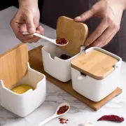 Spoon Sugar Containers for Countertop Seasoning Jar with Lid