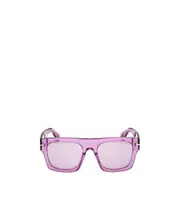 geometric frame sunglasses 53 Purple