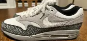 Nike By You Air Max 1 Shoes Safari Atmos DO7414-991 Men's Size 13 Black White