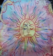 Sun And Moon Pink Altar Cloth 49cm X 49cm K161