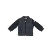[MONCLER] MONCLER Cotton and padded nylon full-zip sweatshirt Kids 12-18 12-18 Blue