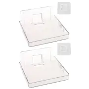 2Pcs Wall Mount Bracket Storage Tv Box Router Shelf Set-Top Box Single-Layer