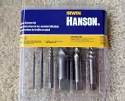 6 PIECE SCREW EXTRACTOR SET IRWIN HANSON #53545 SPIRAL FLUTE @a14