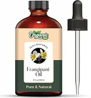 Organic Zing Frangipani (Plumeria alba) Oil | Pure & Natural Essential Oil for Skincare, Massage, Aroma & Diffuser - 118ml/3.99fl oz