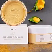 Turmeric face mask with vitamin C for Dark Spots, Dull Skin, Skincare Facial Mask for Refining Pores and Controlling Oil-120GM