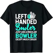 [VidiAmazing] Left Handed Bowler Ten Pin Bowling ds770 T-Shirt