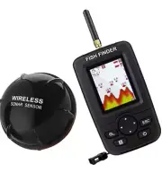 Wireless Sonar Fish Finder Depth Sounder Alarm 45m/147ft for Ice Fishing Sea