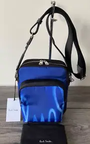 PAUL SMITH SPRAY LOGO CROSSBODY FLIGHT BAG RETAIL BNWT