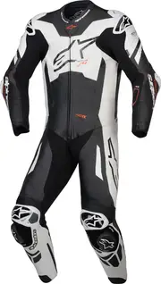 Alpinestars GP Plus V4 Sprint, leather suit 1pcs. , color: Black/White/Neon-Red , size: 54