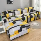 Geometric Elastic Sofa Cover for Sectional L-Shape Corner Sofa Armchair Cover