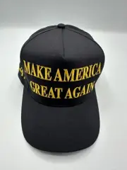 Official Make America Great Again Trump Cali Fame 45-47 Black Snapback Hat Cap