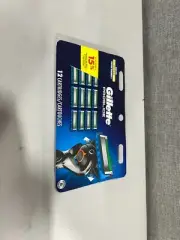 Gillette Proglide Razor Blades, 12 Cartridges, Factory Sealed, Fits Fusion Power