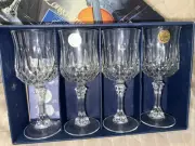 Cristal D'Arques Durand LONGCHAMP Crystal 6 1/2" Wine Goblet GLASSES NIB