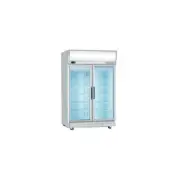 Bromic GD1000LF Upright Double Glass Door Chiller w/Lightbox - 976 Litre