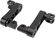 Motorcycle Foot Peg Highway Bracket Rugged Extension for Touring (Black)