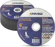 25-Pack 6 Inch Cut Off Wheels,6"x0.045"x7/8" Cutting Wheels, Angle Grinder Cutting Disc General Purpose Cut-Off Wheel(6-Inch)