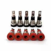 10Pcs 4mm Banana Female Jack Socket Chassis Panel Mount Binding Post Connectors