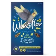 Whistler Cockatiel & Lovebird Seed Blend Bird Food Fruit & Herb 1.2kg