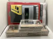 Vintage RCA Portable Cassette Recorder & Player With Blank Cassette Tapes.