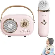 shpuuyy Portable Karaoke - Household Karaoke Speaker with Mic - Portable Wireless Karaoke Speaker with Mics, Creative Karaoke Machine with Voice Changing Effects