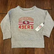 Girls San Francisco 49er’s Grey Pull Over Sweater NWT